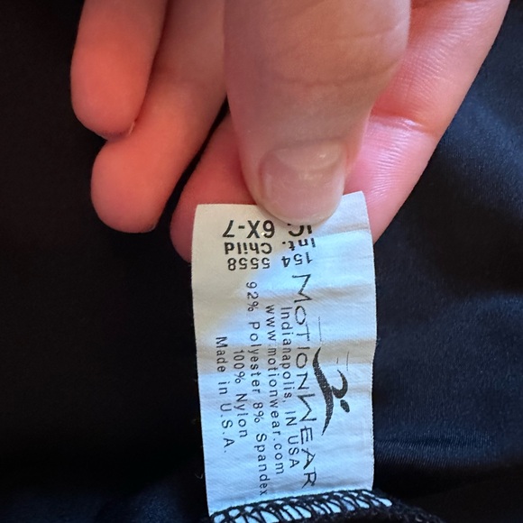 Motion Wear black ballet wrap top. - Picture 2 of 2